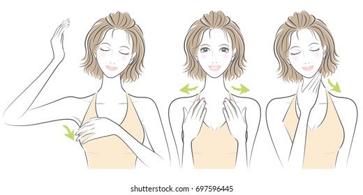 Expression of the woman