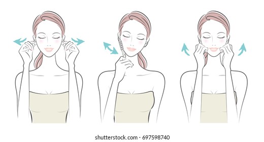 Expression of the woman / Skin care