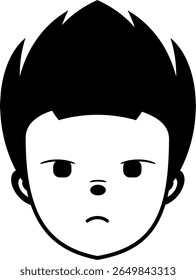 Expressionis face character, this object are useful for your project on expression style design, cute style, and other ideal design what you need.