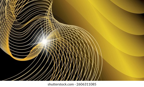 Expressionist art wallpaper in mustard tones. An excellent background for advertising, posters, postcards, business cards, corporate attributes and your other projects. Vector.