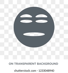 Expressionless emoji icon. Expressionless emoji design concept from Emoji collection. Simple element vector illustration on transparent background.