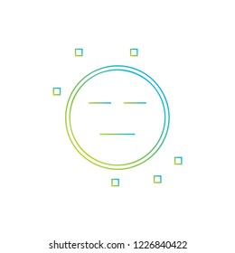 Expressionless Emoji Icon Design Vector Illustration Eps.10