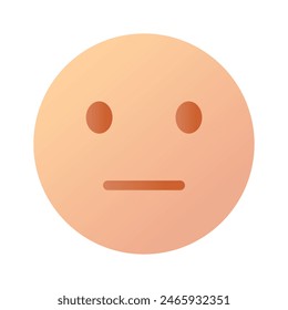 Expressionless, neutral emoji icon design, ready to use vector