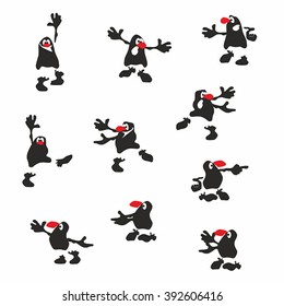 Expressions and gestures. Simple vector.