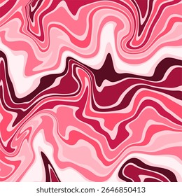 An expressive abstract background with a liquid marble or agate like texture. It features dynamic, organic swirls and flowing lines in a monochromatic color palette of various pink shades.