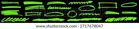 Expressive abstract shapes made with marker strokes on paper, where highlight guides the line flow. Each underline on paper adds marker contrast and highlight focus to the textured line underline.