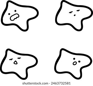 Expressive Blobs Vector Pack - Playful Vector Emoticons for All Uses