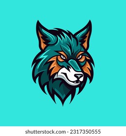 Expressive and captivating wolf head hand drawn illustration. A symbol of loyalty and courage, ideal for logo designs that command attention