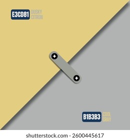 An expressive combination of two colors for memorable aesthetics.