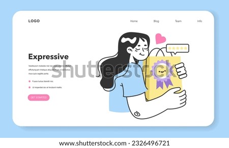 Expressive consumer behavior web banner or landing page. Purchase habit based on emotions and memories. Costumer experience and decision process. Marketing strategy building. Flat Vector Illustration