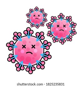 Métodos de prevención de infecciones por virus. Ilustración vectorial del concepto de virus corona COVID-19.