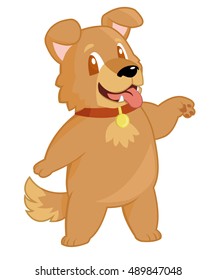 Expressive dog character