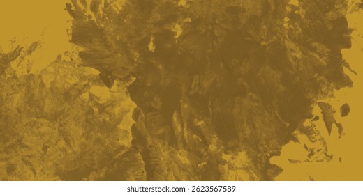 Expressive Golden Paint Background with Rough Artistic Strokes and Grunge-Inspired Detailing

