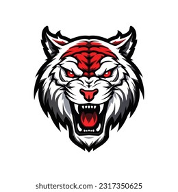 Expressive hand drawn tiger illustration in logo design, showcasing grace and strength. Perfect for brands wanting a touch of wild elegance