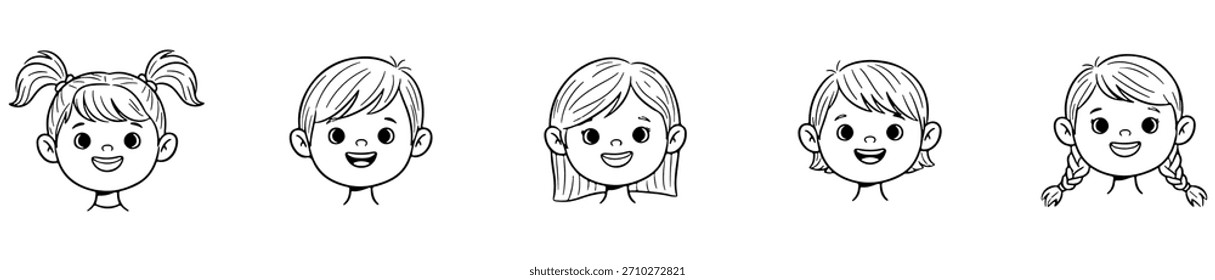 An expressive icon set with cartoon faces showing emotions like joy, anger, sadness, surprise, and sleepiness.