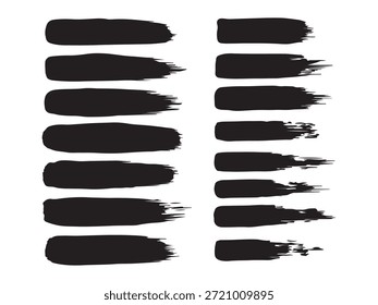 Expressive ink lines. Versatile grunge textures. Hand painted elements for art. Modern vector brushstrokes