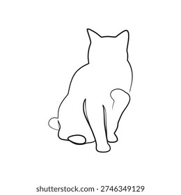 An expressive line drawing
