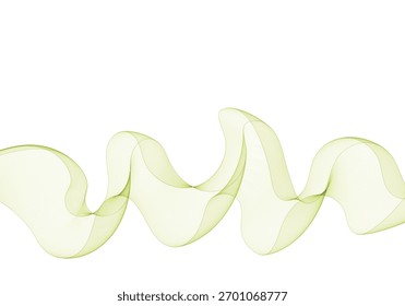 Expressive olive-green wavy line creating a rich and modern background design. Eps 10