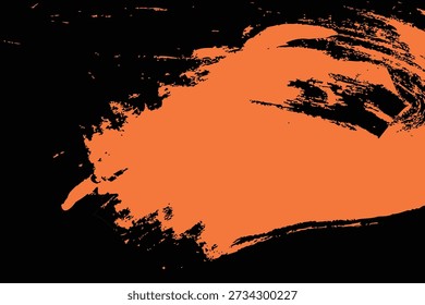 Expressive Orange Paint Smear Texture for Bold Banners, Posters and Graphic Design
