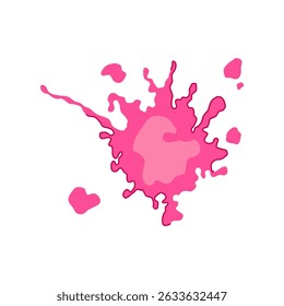 expressive paint splatters cartoon. bold chaotic, random fluid, movement energy expressive paint splatters sign. isolated symbol vector illustration