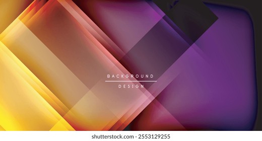 Expressive poster with shadow lines. Features technology, minimalist, and business themes, bright vibrant color schemes