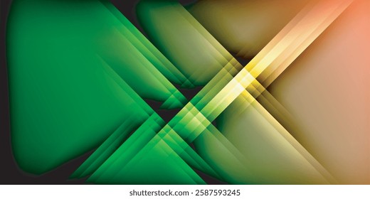 Expressive poster with shadow lines. Features technology, minimalist, and business themes, bright vibrant color schemes