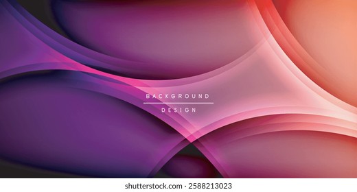 Expressive poster with shadow lines. Features technology, minimalist, and business themes, bright vibrant color schemes