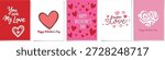 Expressive red card with "You are My Love" in elegant white script, featuring a simple heart, ideal for romantic messages.
