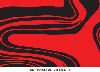 Textura de marmoreado vermelho expressivo, pode ser usado para projetos de design experimental, impressões de parede contemporâneas ou panfletos de evento