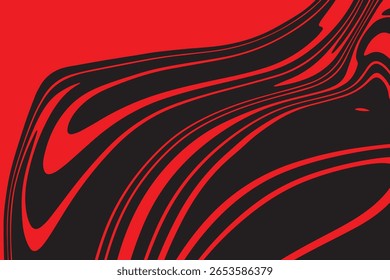 Textura de marmoreado vermelho expressivo, pode ser usado para projetos de design experimental, impressões de parede contemporâneas ou panfletos de evento