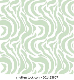 Expressive seamless zebra pattern. Safari collection. Abstract vector background. Light green on white. Backgrounds & textures shop.