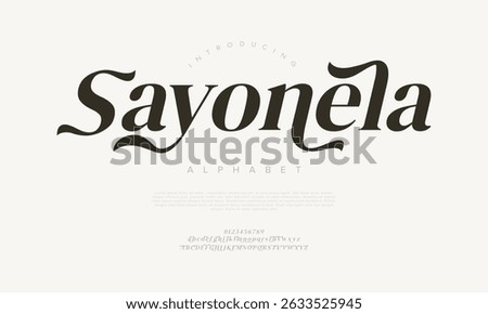 Expressive serif font with stylish swashes and elegant flair, perfect for luxury packaging and feminine brands