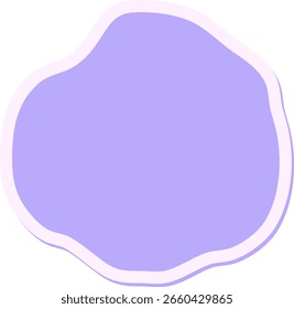 adesivo de bolha de forma expressiva em cor de néon brilhante