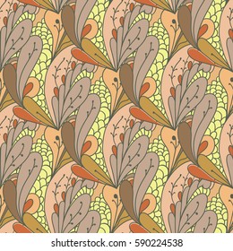 Expressive style seamless pattern Paisley
