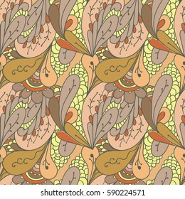 Expressive style seamless pattern Paisley