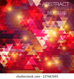 Expressive triangle background