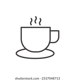 Expresso Cup stroke icon in black