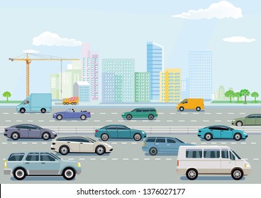 Expressway In A Big City