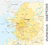 Expressway Map of South Koreas Gyeonggi Province and the capital of Seoul