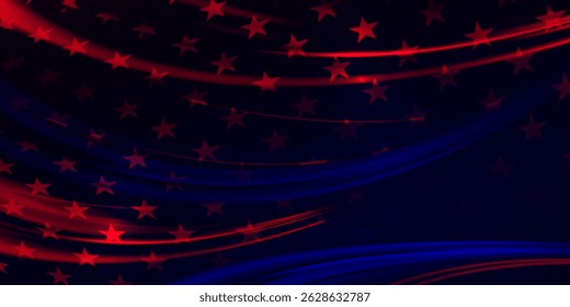 Exquisite abstract background with elements of American symbols