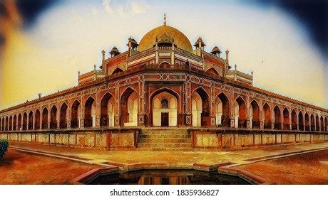 Exquisite ancient Humayun's Tomb is a mausoleum of the Mughal Emperor Humayun in Delhi, India. It is a Persian style architecture designed by Mirak Mirza Ghiyas and his son, Sayyid Muhammad. 