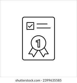 Exquisite Awards and Bonuses Vector Icons Set - Modern Thin Line Illustrations for Success and Recognition! Discover a collection of editable icons, including Cups, Awards, Medals, Diplomas, Champion,