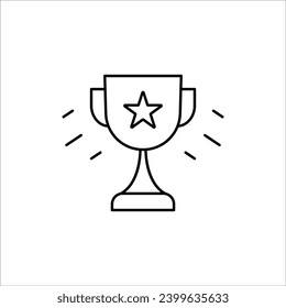 Exquisite Awards and Bonuses Vector Icons Set - Modern Thin Line Illustrations for Success and Recognition! Discover a collection of editable icons, including Cups, Awards, Medals, Diplomas, Champion,