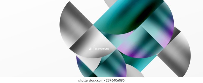 Exquisite backdrop marrying modern minimalism with metallic allure. Featuring round triangles, it exudes geometric sophistication and understated charm for wallpaper, banner, background, landing page