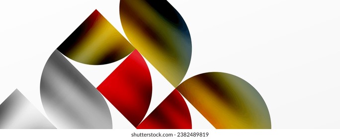 Exquisito telón de fondo que combina el minimalismo moderno con el encanto metálico. Con sus triángulos redondos, exuberan sofisticación geométrica y encanto subestimado para papel de pared, banner, fondo, página de inicio