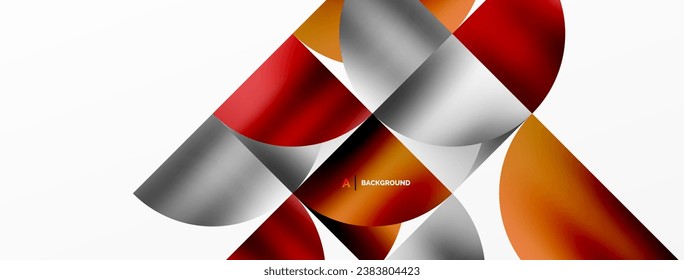 Exquisite backdrop marrying modern minimalism with metallic allure. Featuring round triangles, it exudes geometric sophistication and understated charm for wallpaper, banner, background, landing page
