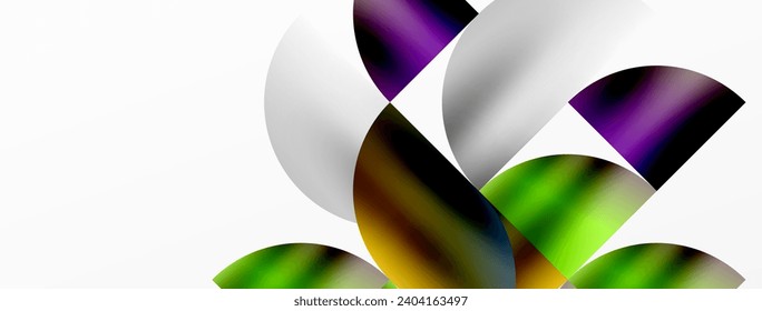Exquisite backdrop marrying modern minimalism with metallic allure. Featuring round triangles, it exudes geometric sophistication and understated charm for wallpaper, banner, background, landing page