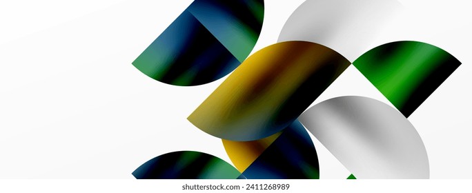 Exquisite backdrop marrying modern minimalism with metallic allure. Featuring round triangles, it exudes geometric sophistication and understated charm for wallpaper, banner, background, landing page