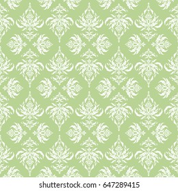 Exquisite baroque template in neutral and white colors. Vector damask seamless pattern. Classical luxury old fashioned damask ornament, royal victorian seamless texture for fabric, textile, wrapping.