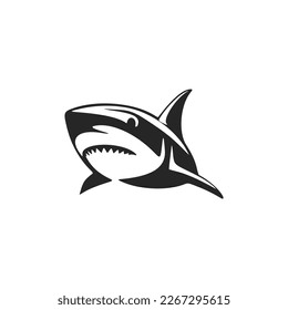 An exquisite black and white shark logo to elevate your brand's image.